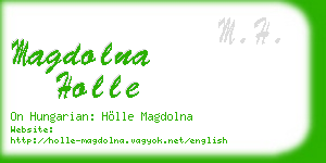 magdolna holle business card