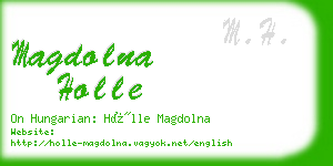 magdolna holle business card